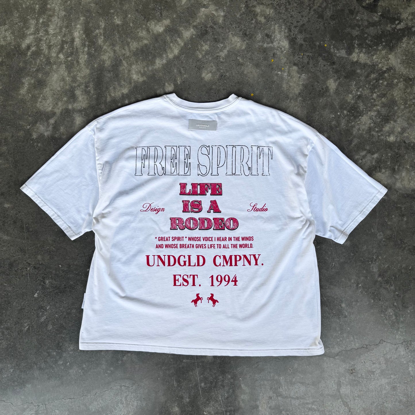 UNDERGOLD Free Spirit White Tee