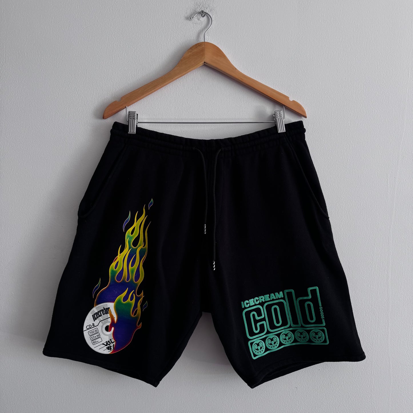 ICECREAM Graphic Shorts Black