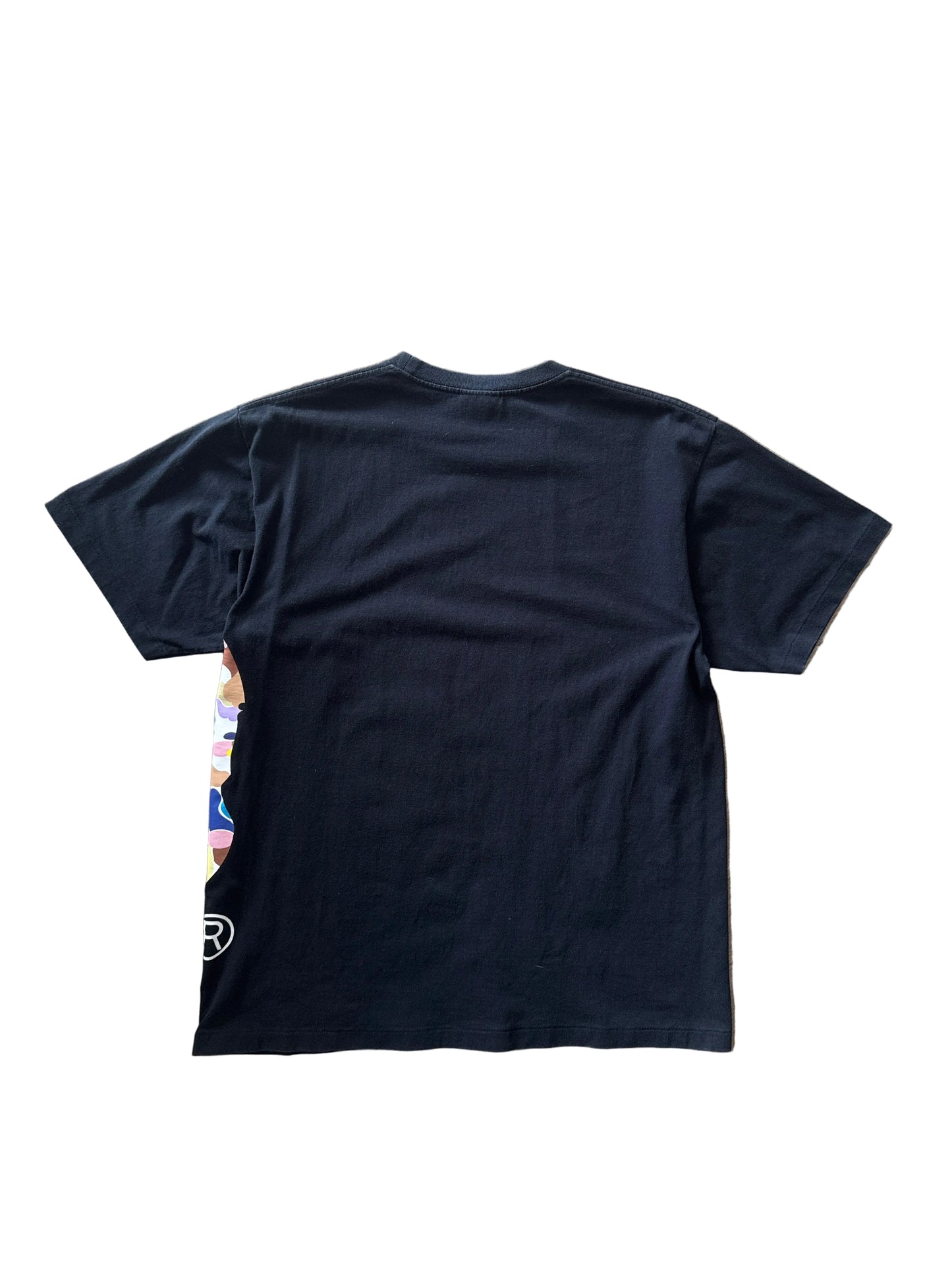 Bape Multi Camo Side Big Ape Head Tee Black