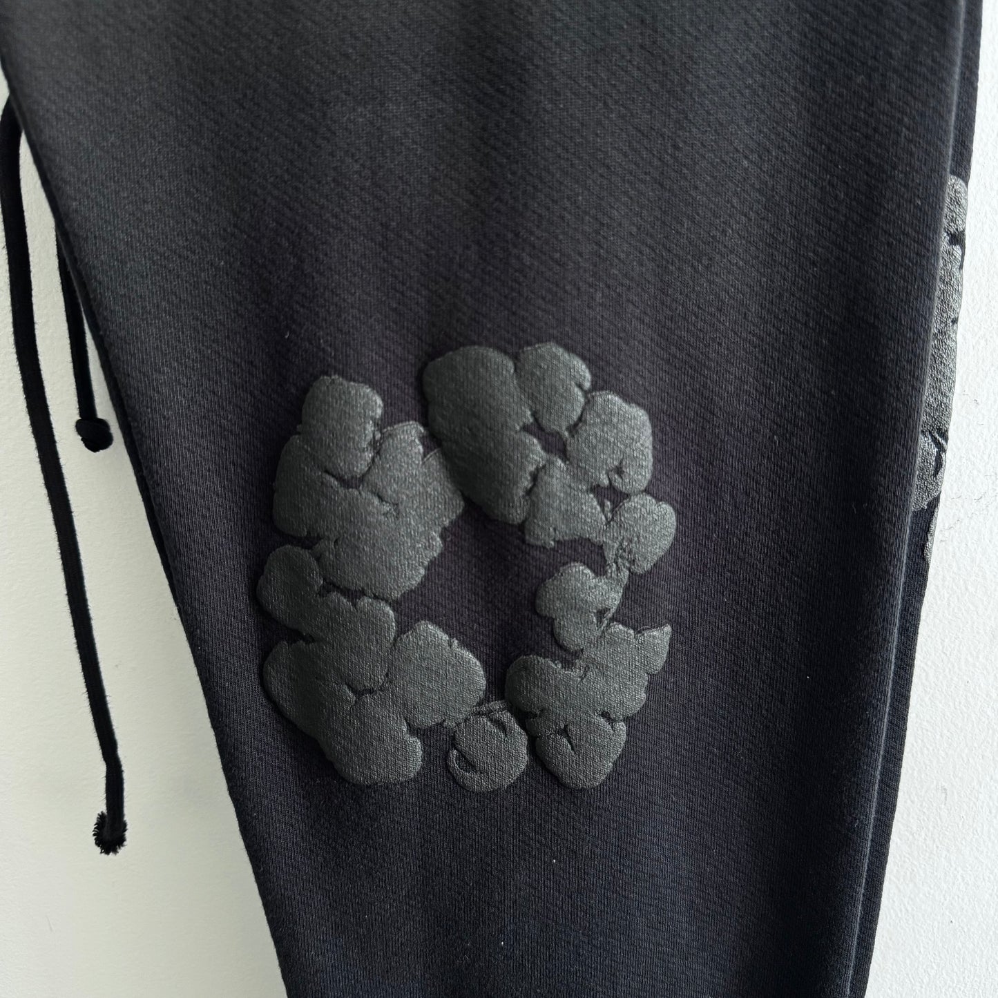 Denim Tears Black Monochrome Sweatpants