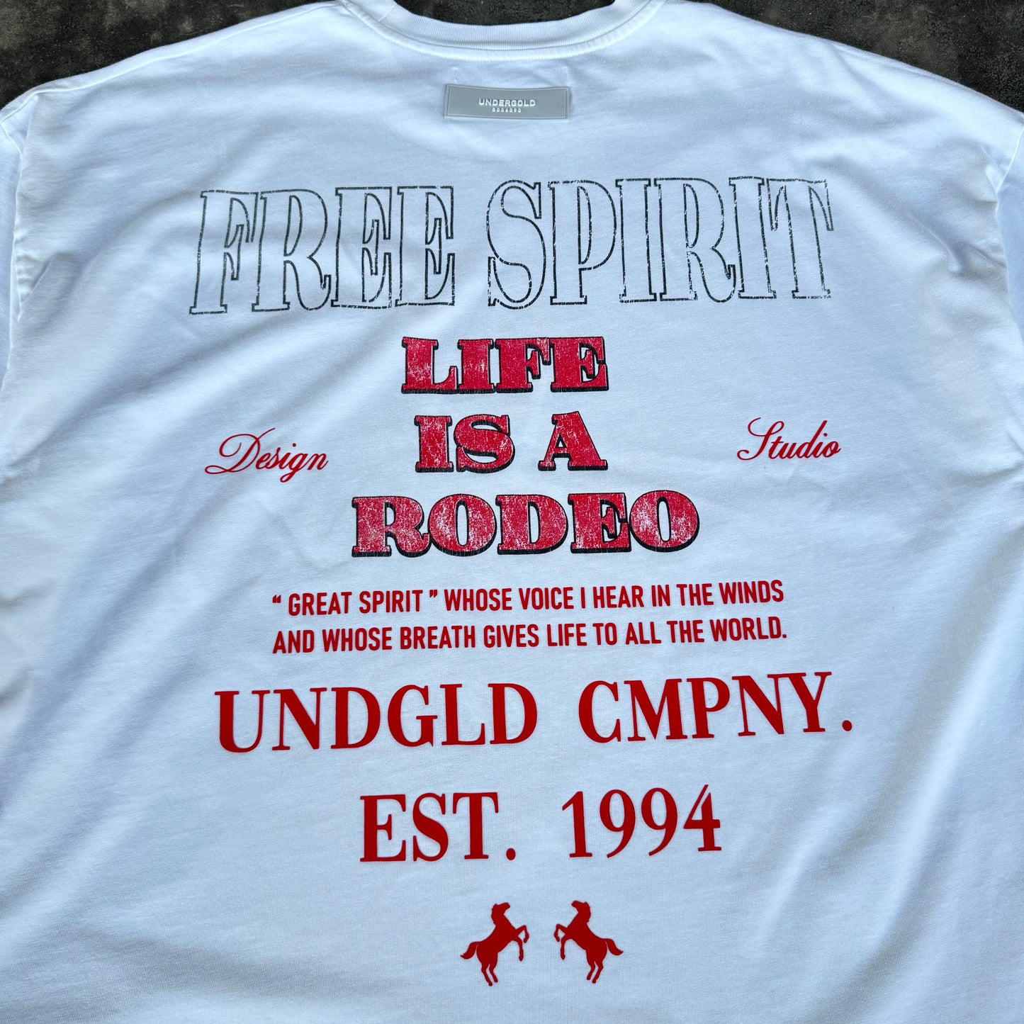 UNDERGOLD Free Spirit White Tee