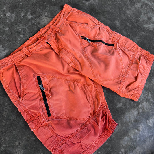 2000s Armani Exchange Cargo Shorts Orange
