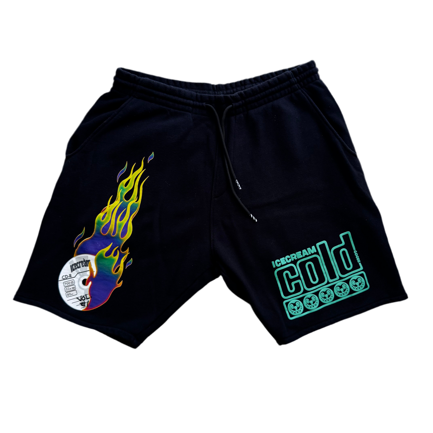 ICECREAM Graphic Shorts Black