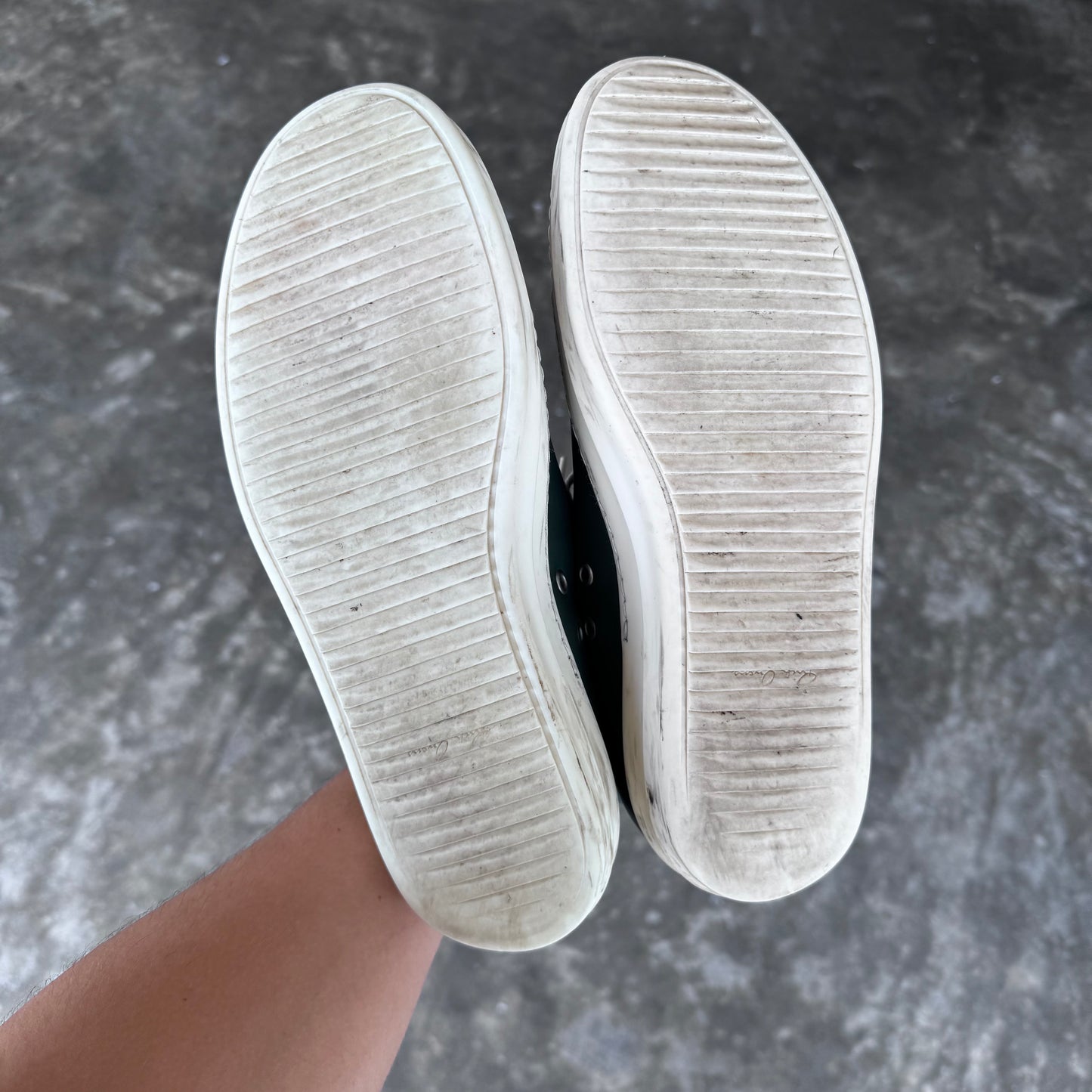 Rick Owens Mainline Green Low Top Ramones
