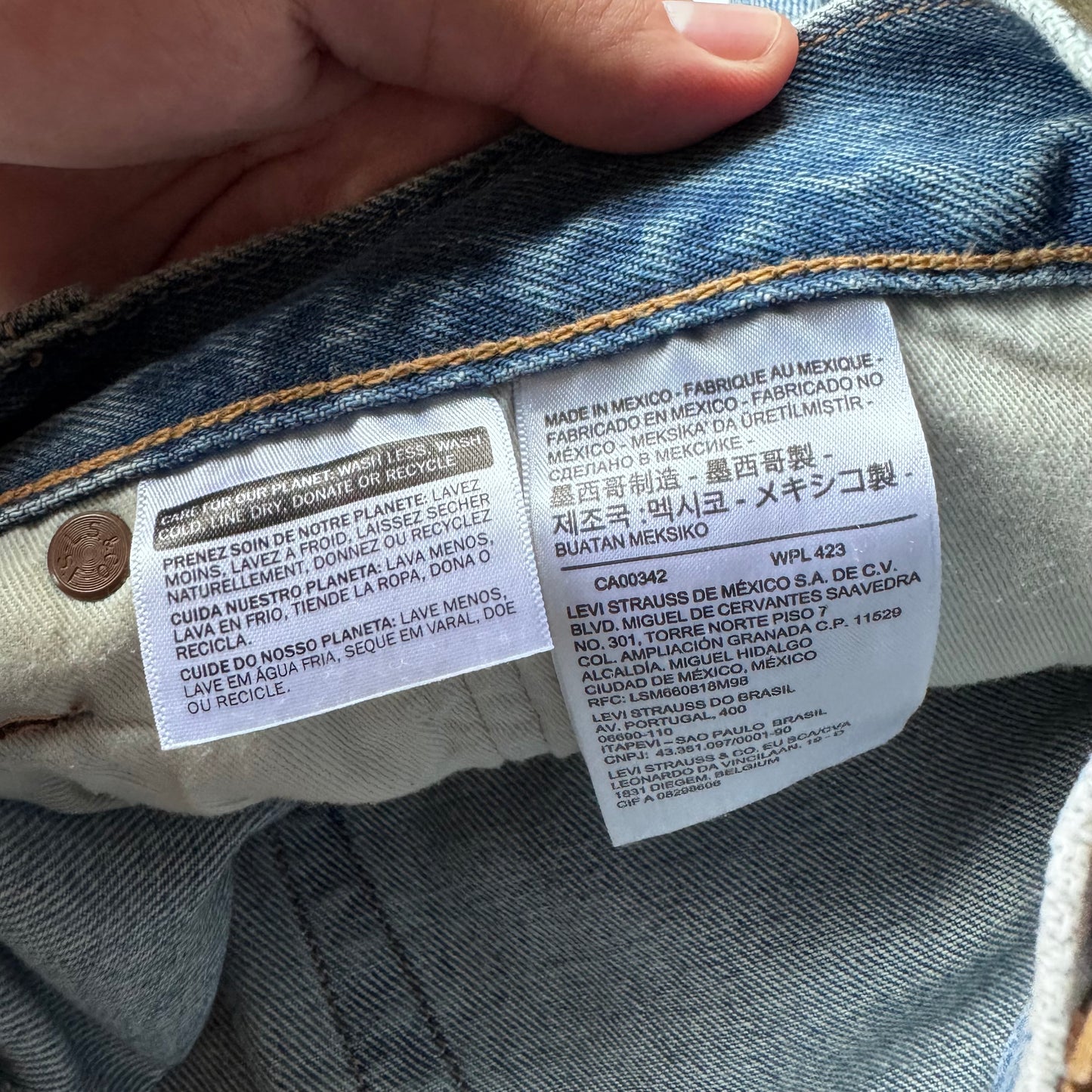 Denim Tears x Levi’s Cotton Wreath Light Wash Jeans