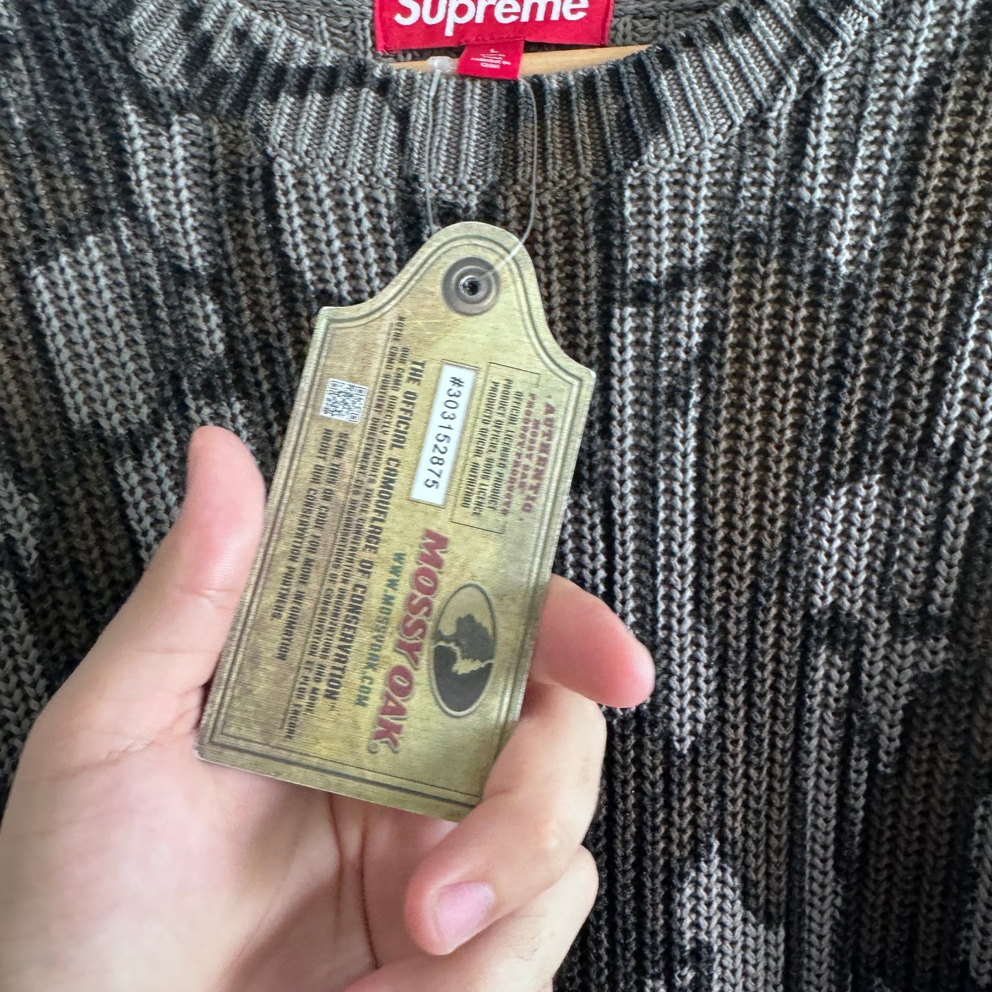Supreme Ol English Mossy Oak Camo Printed Sweater