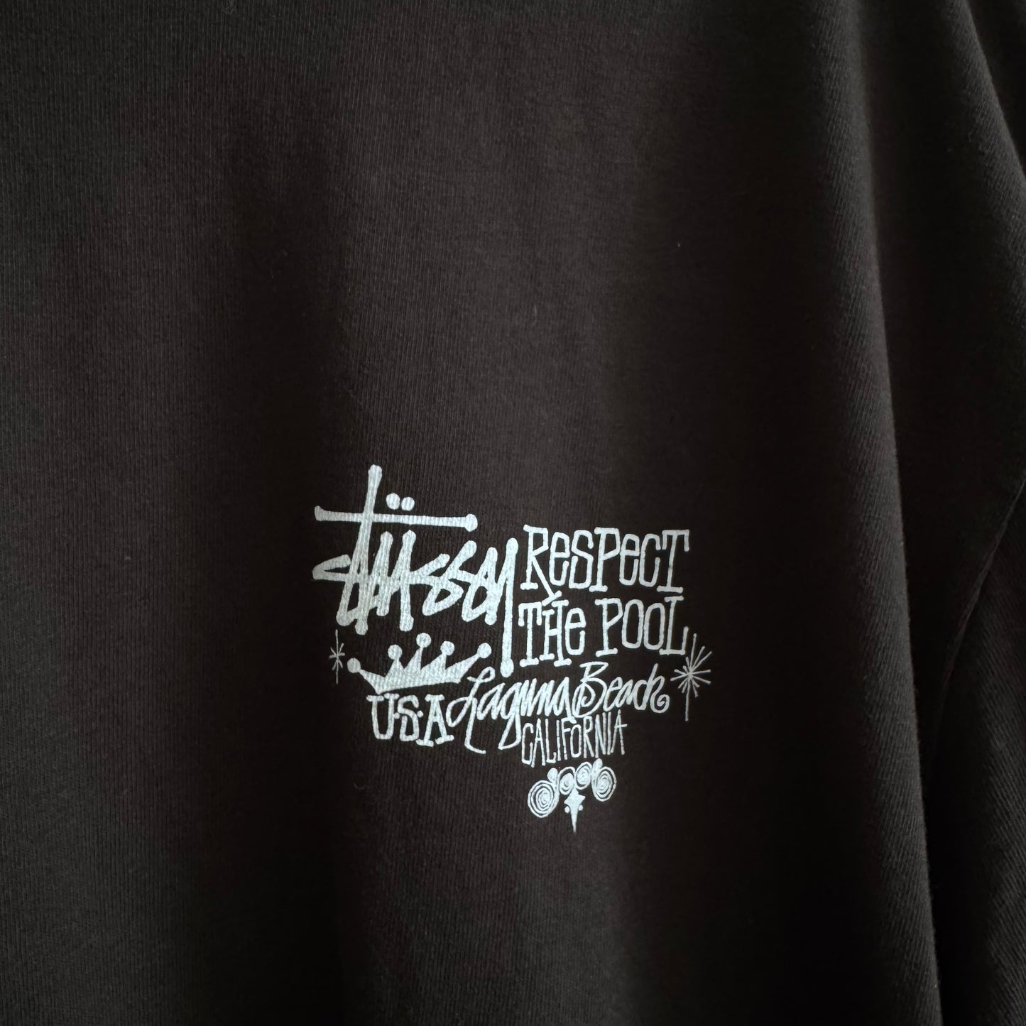 Stüssy Respect The Pool Black Tee