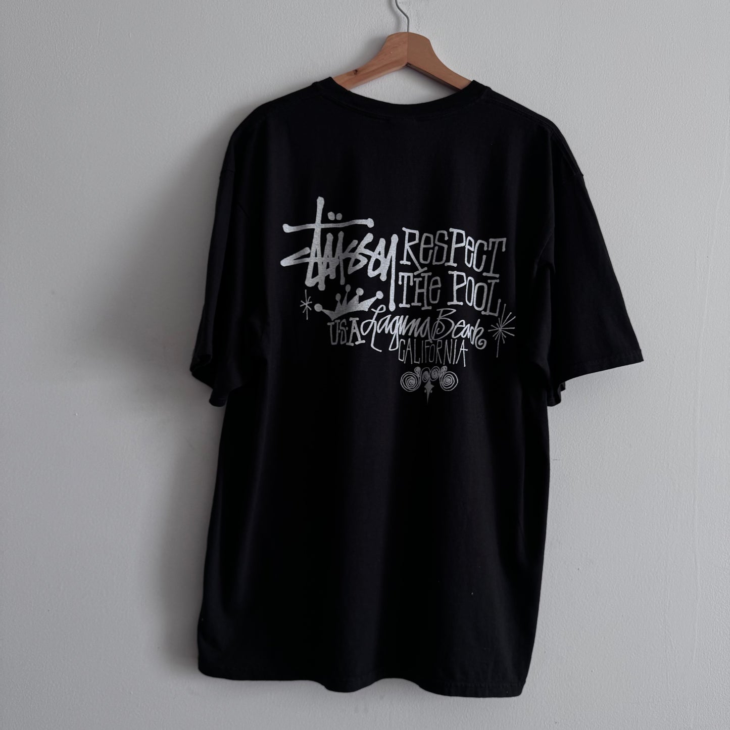 Stüssy Respect The Pool Black Tee