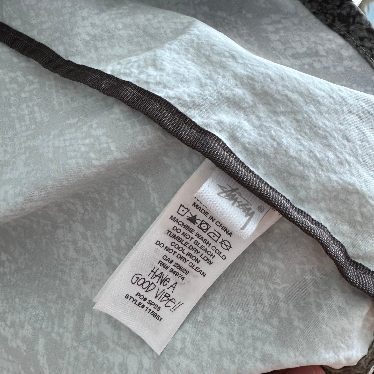 Stüssy Beach Shell Snake Print