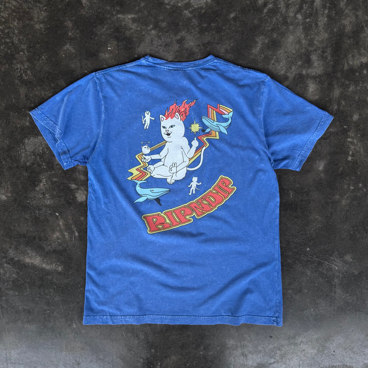 RIPNDIP Zodiac Tee Cornflower Mineral Wash