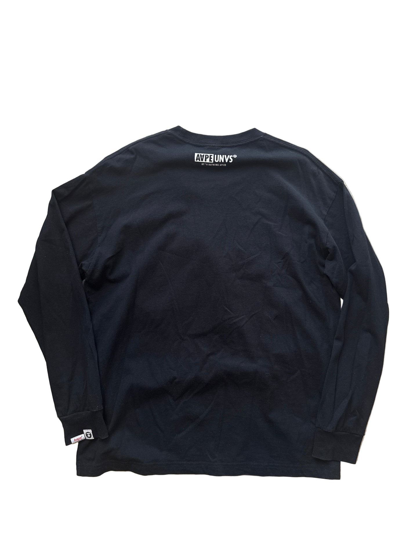 AAPE By Bape Emboss Busy Works Longsleeve Black