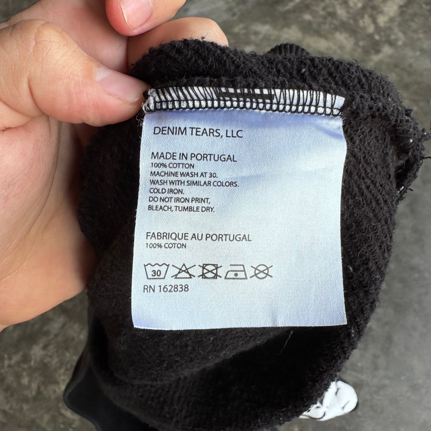 Denim Tears Cotton Wreath Hooded Sweatshirt Black