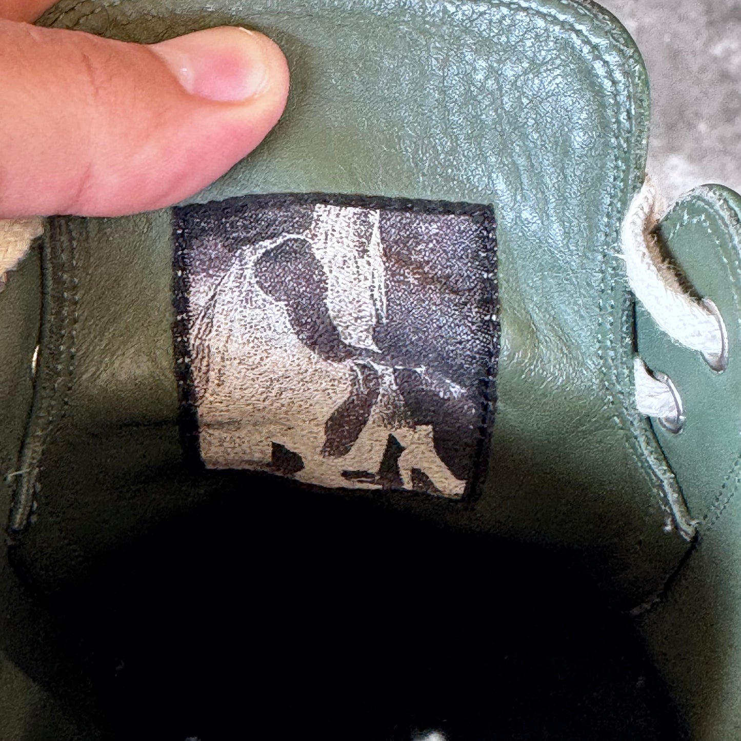 Rick Owens Mainline Green Low Top Ramones