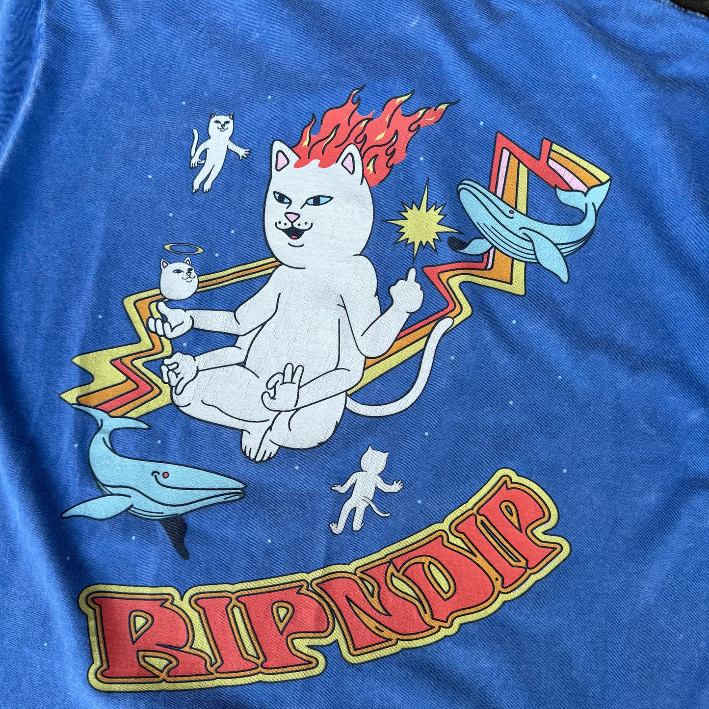 RIPNDIP Zodiac Tee Cornflower Mineral Wash