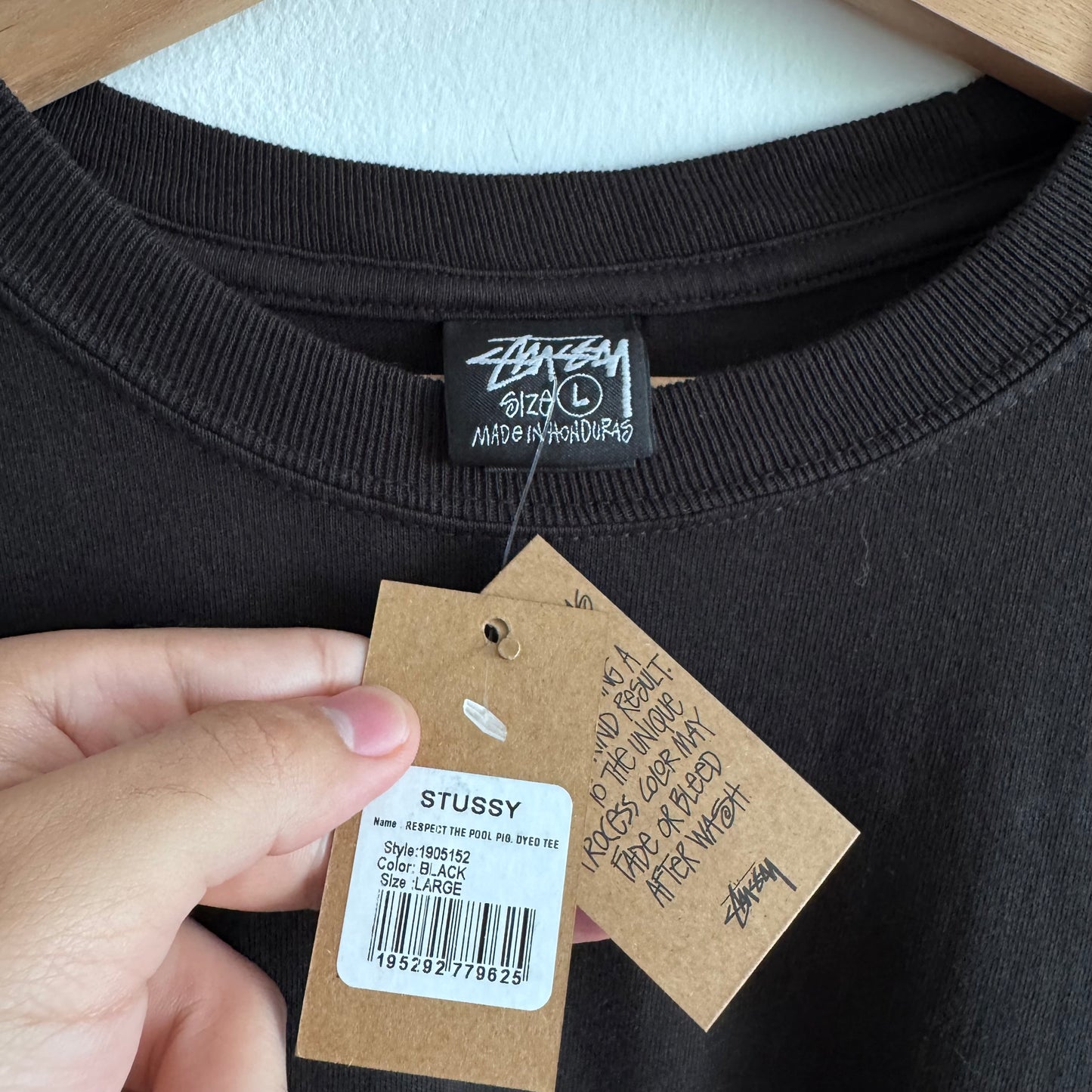 Stüssy Respect The Pool Black Tee