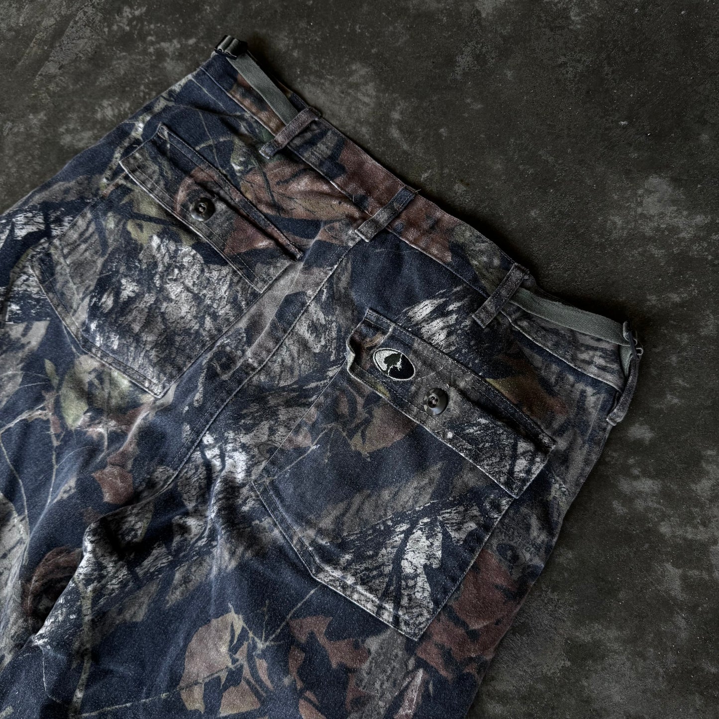 Vintage Faded Mossy Oak Camo Cargo Pants