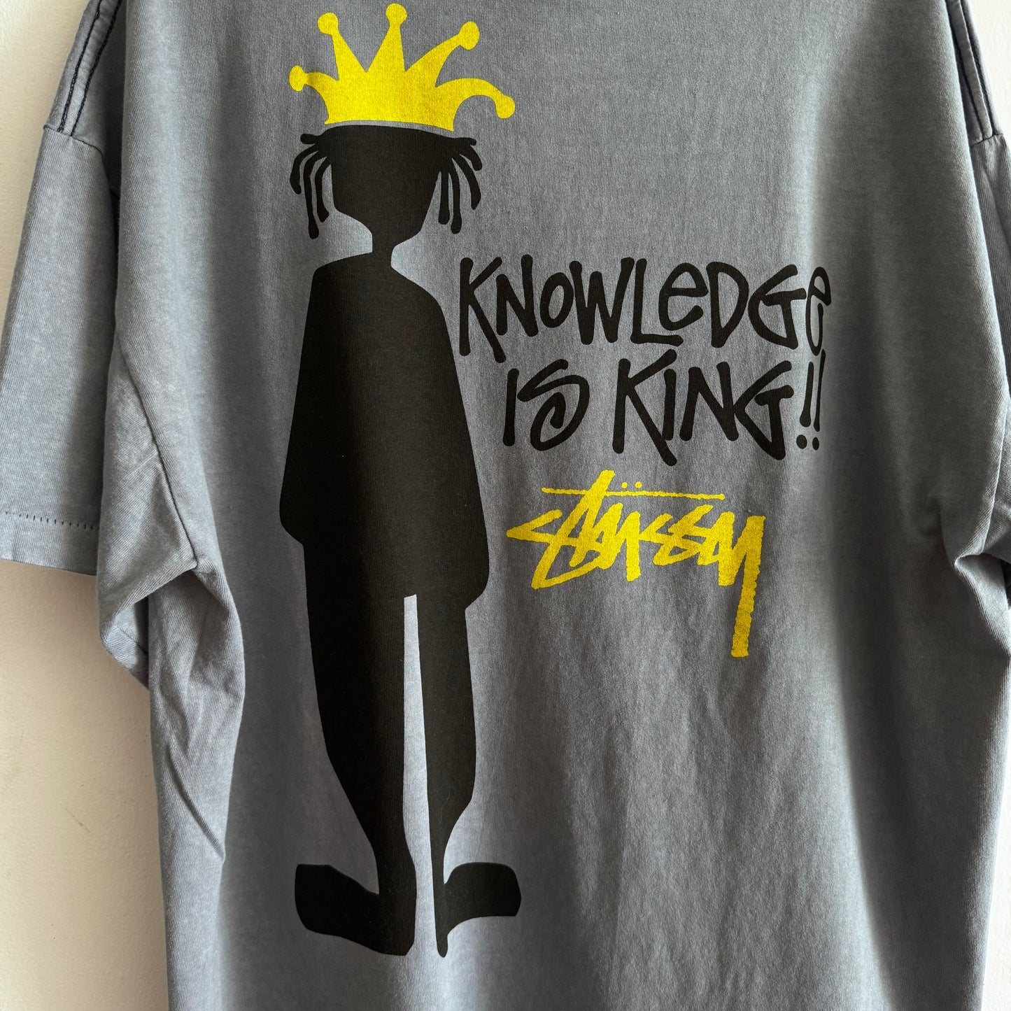 Vintage Stüssy Knowledge Is King Navy Tee
