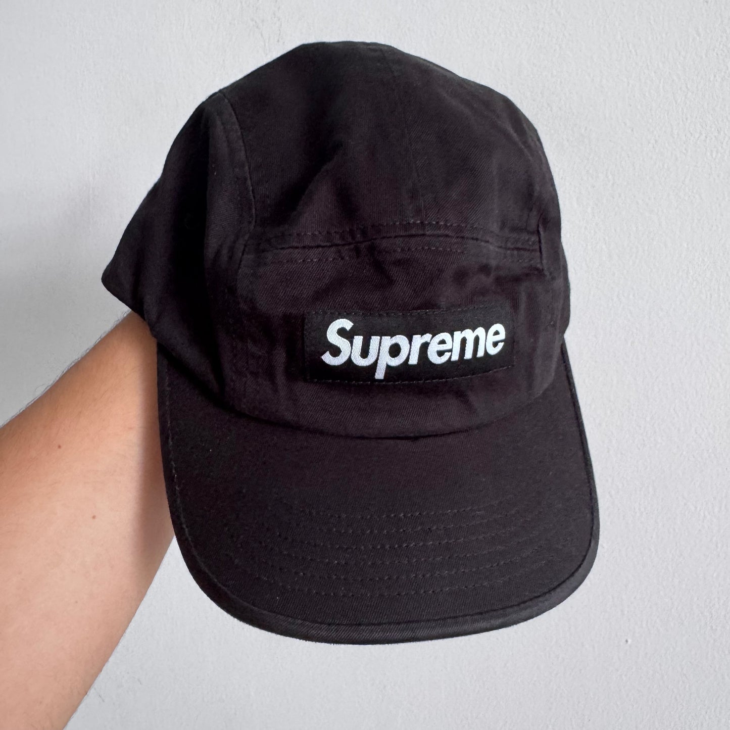 Supreme Black Camp Cap