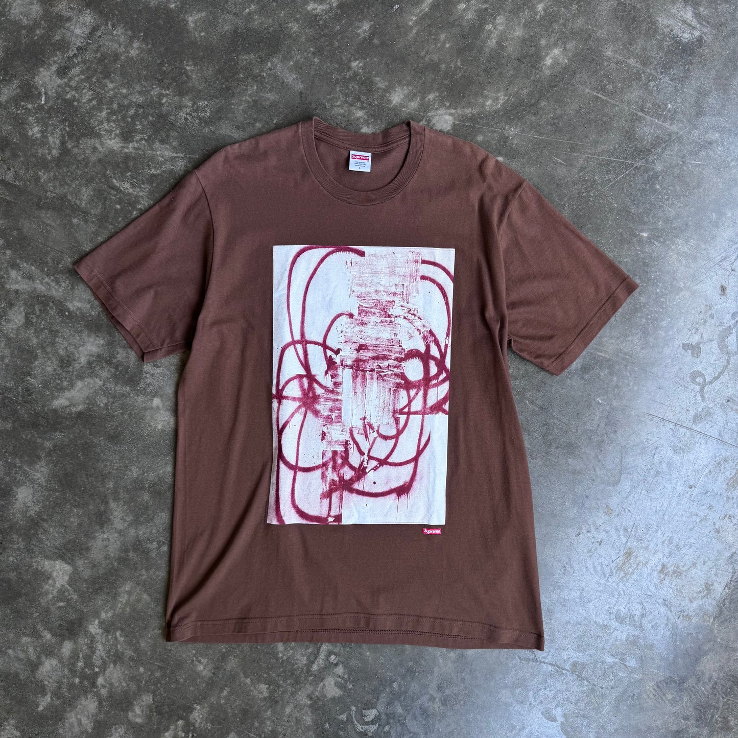 Supreme Christopher Wool 2001 Brown Tee