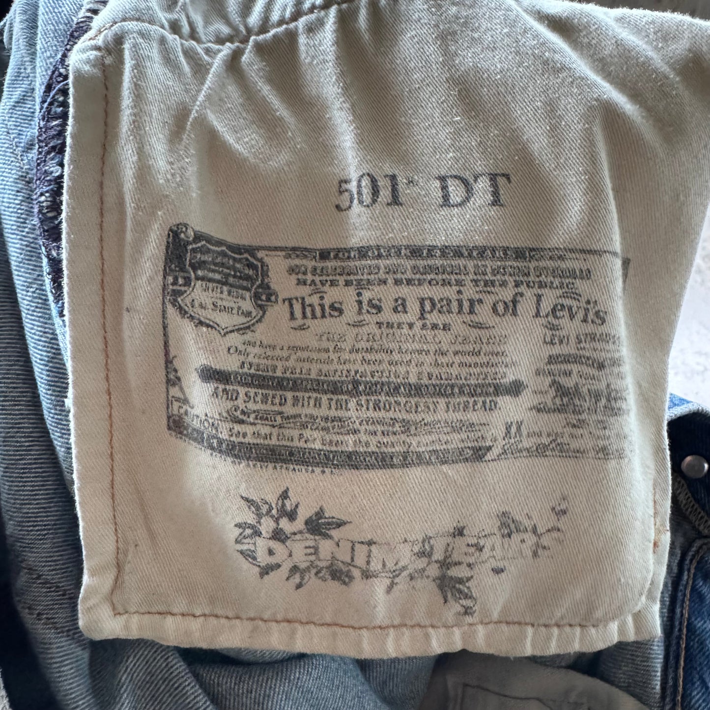 Denim Tears x Levi’s Cotton Wreath Light Wash Jeans