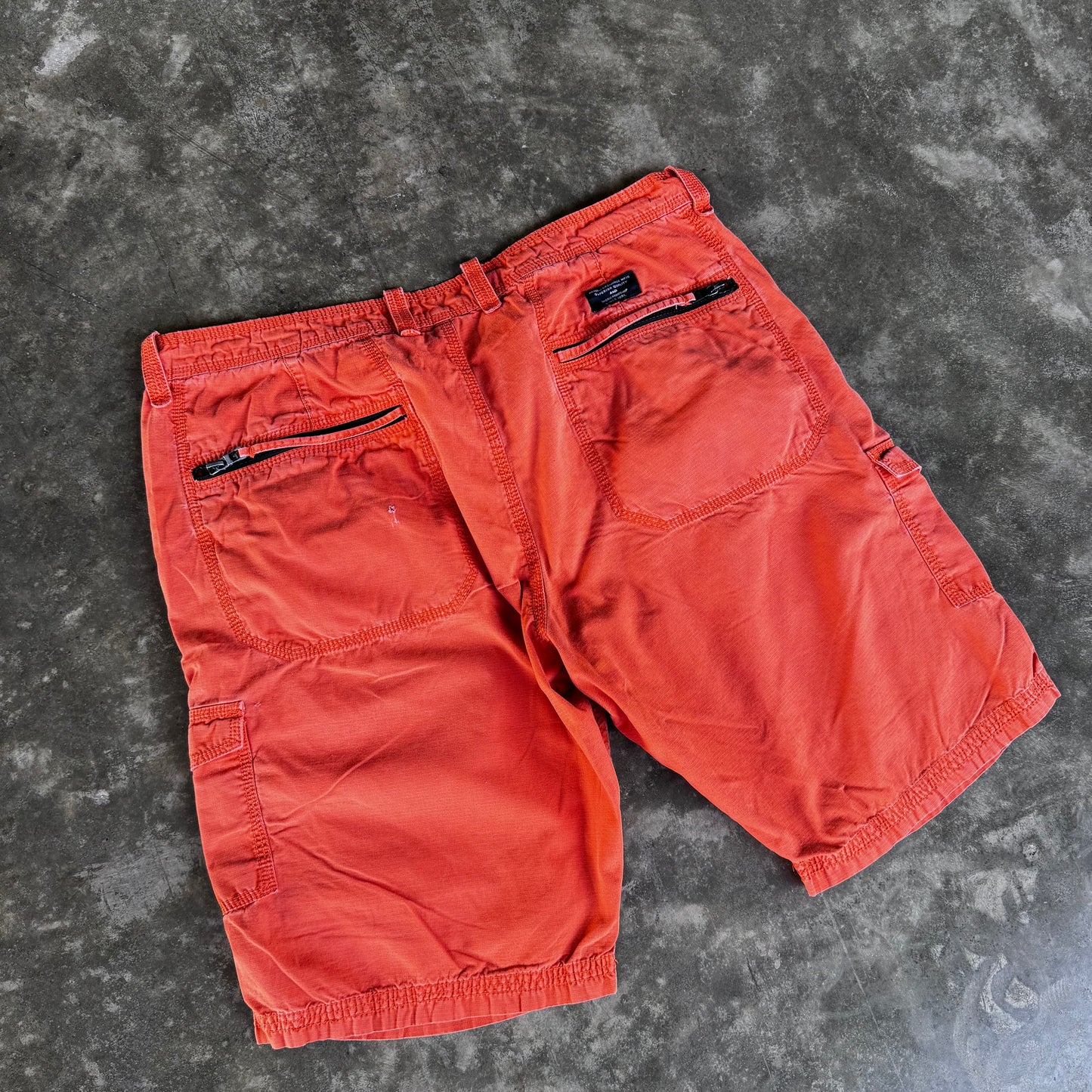 2000s Armani Exchange Cargo Shorts Orange