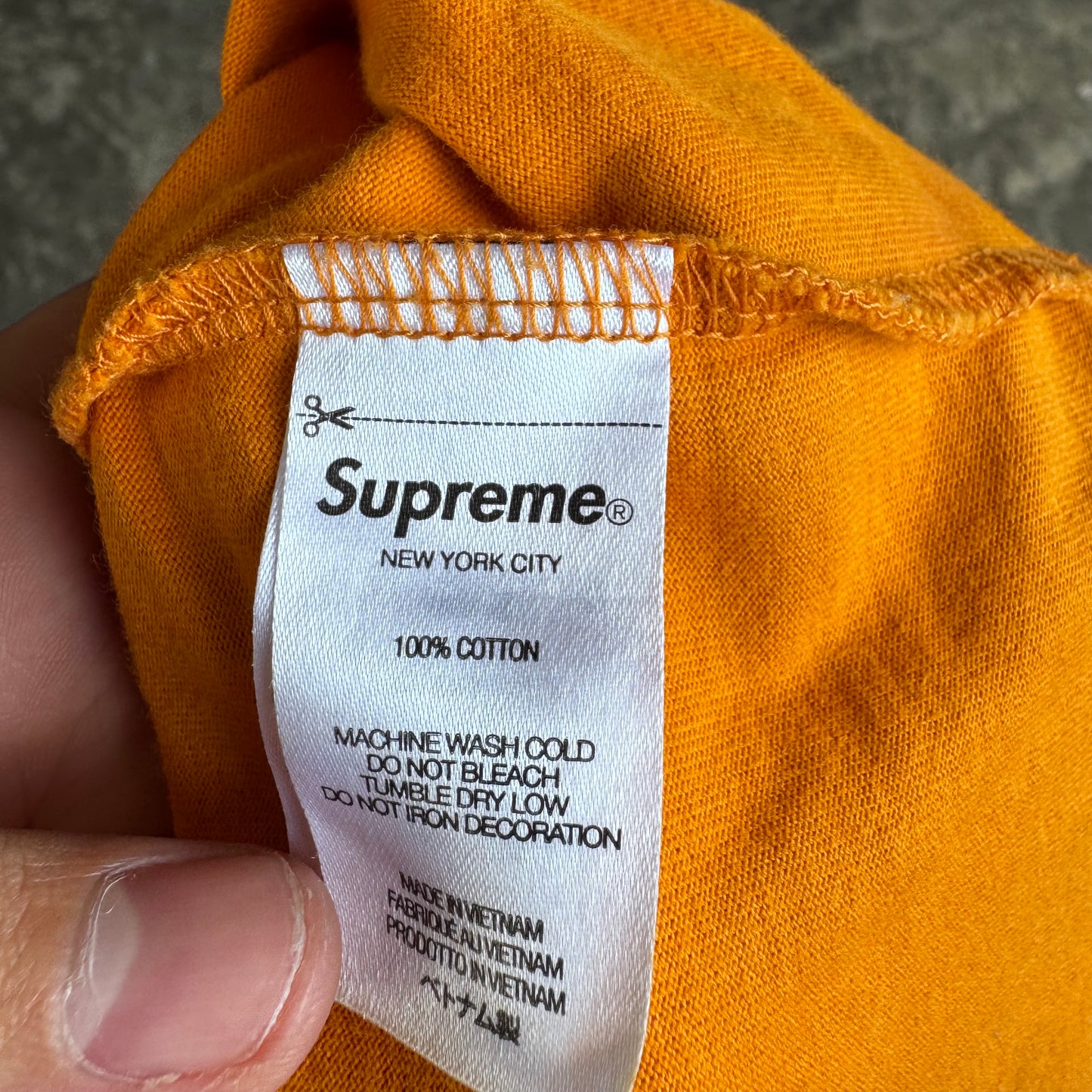 Supreme Mini Box Logo Orange Longsleeve