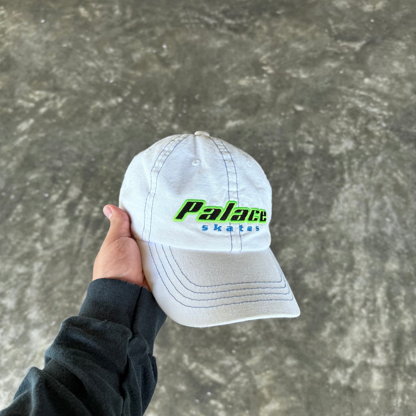 Palace Skates 6-Panel White Cap