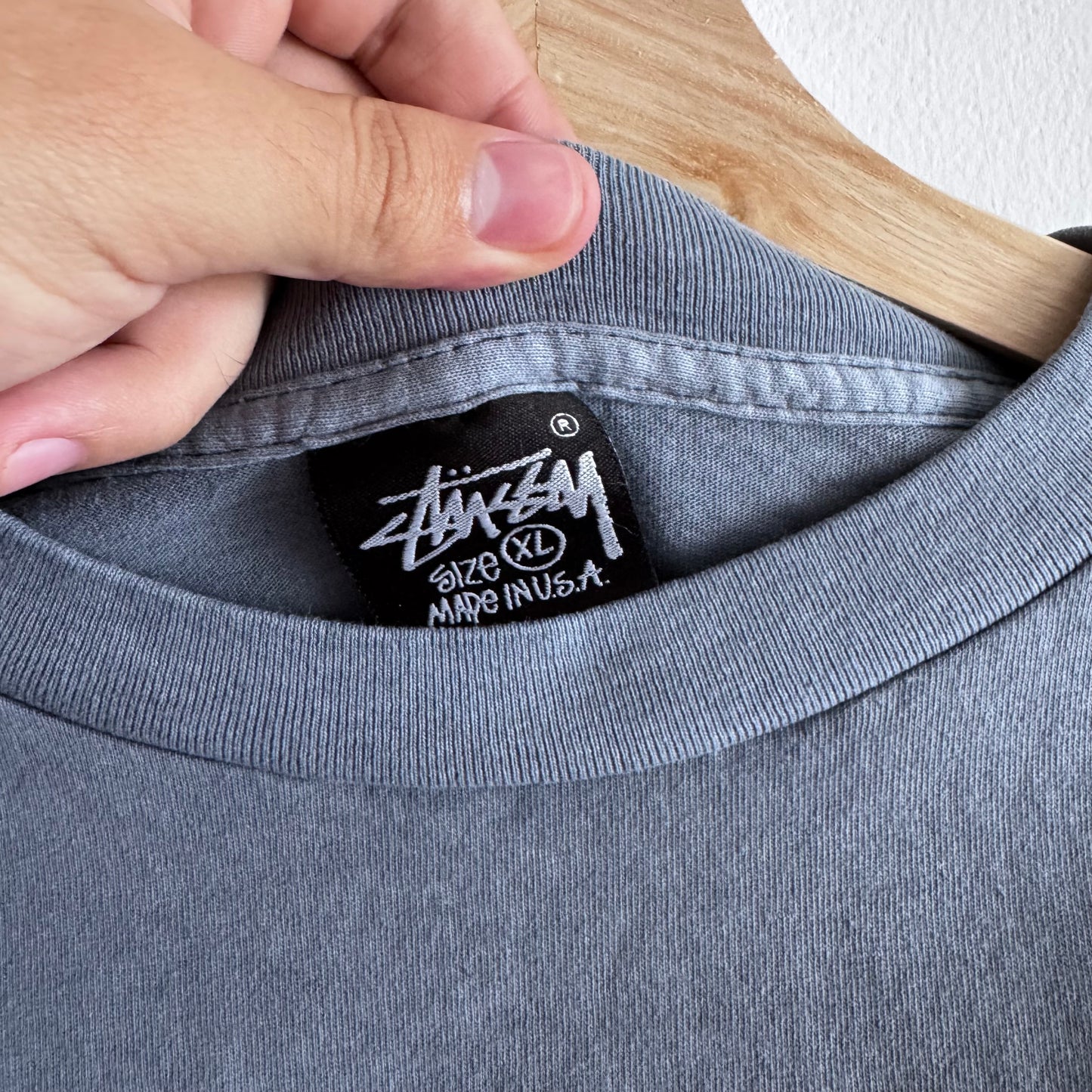 Vintage Stüssy Knowledge Is King Navy Tee