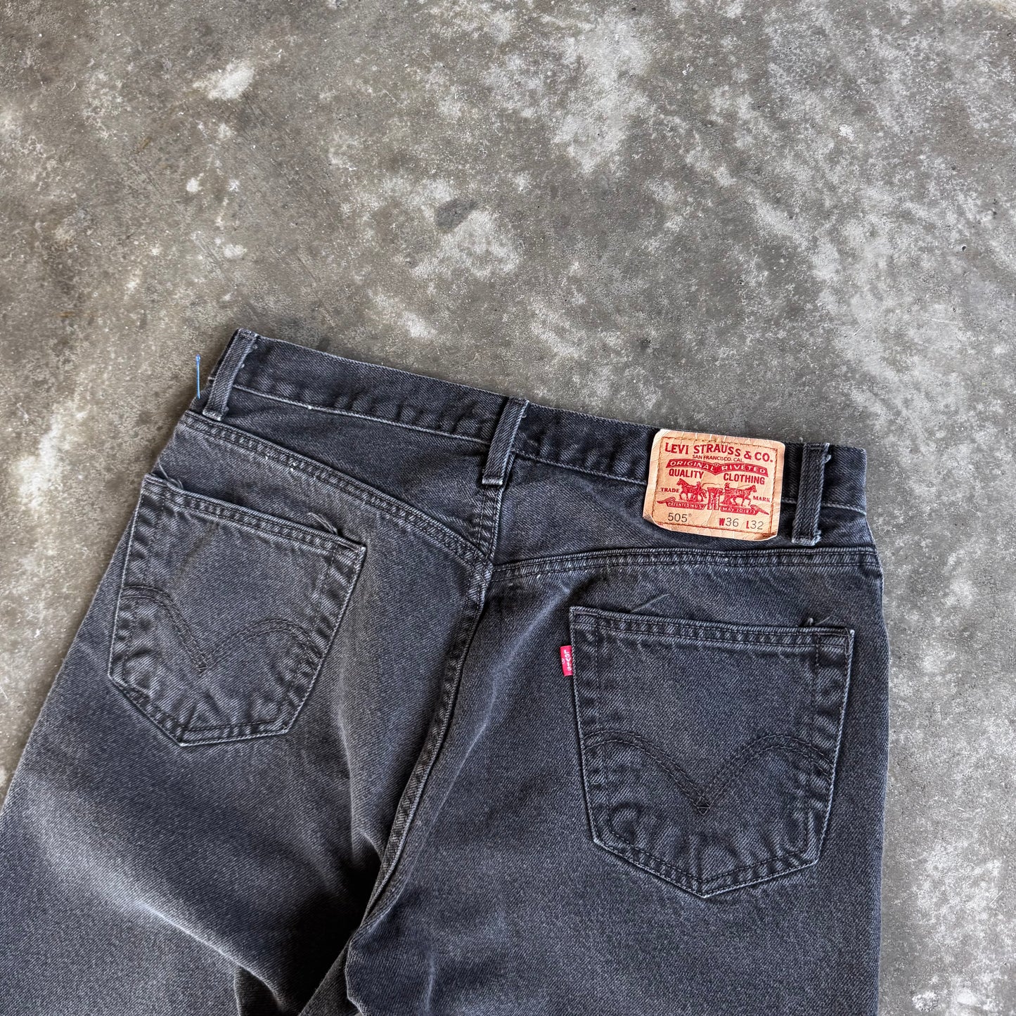 2000s Levi’s 505 Faded Black Jeans