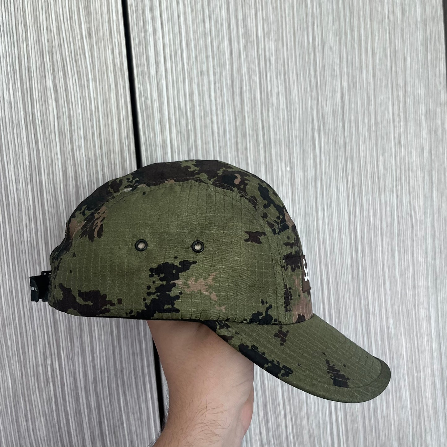 Supreme Ripstop Camo Woodland Camp Cap