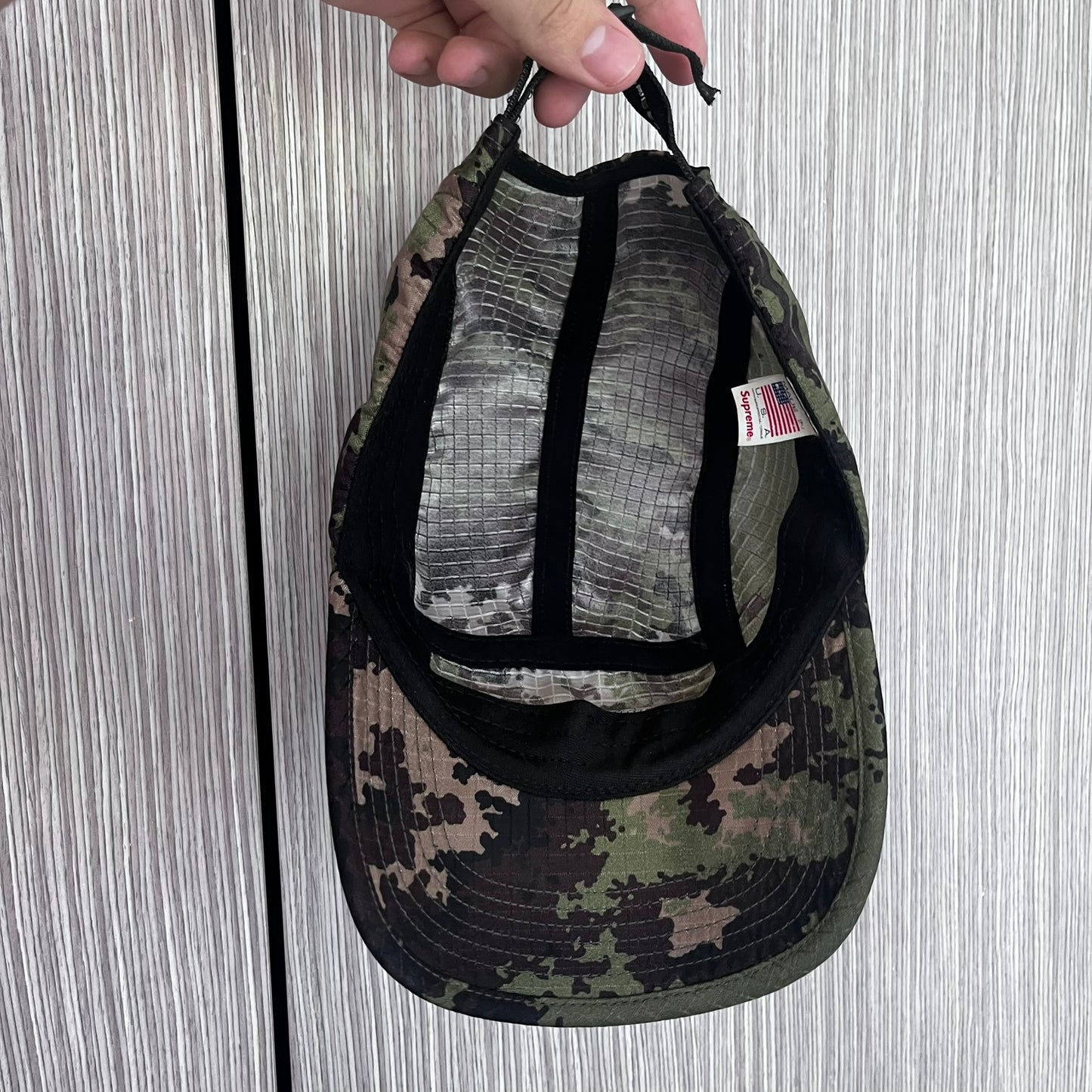 Supreme Ripstop Camo Woodland Camp Cap