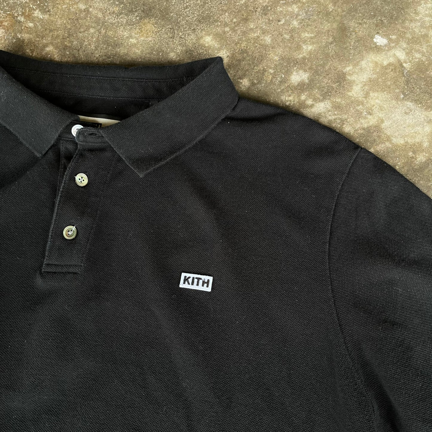 Kith Taylen Pique Logo Knit Polo