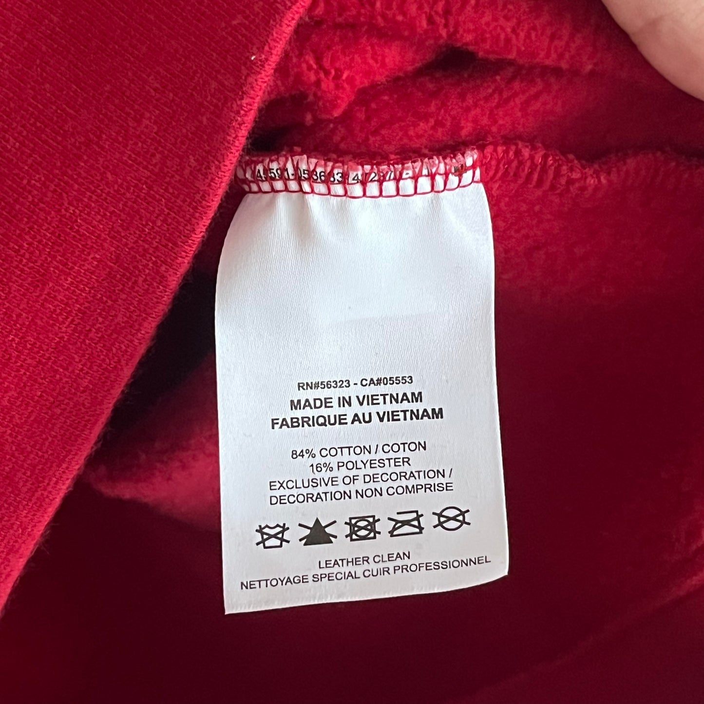 Supreme x Nike Appliqué Red Hoodie