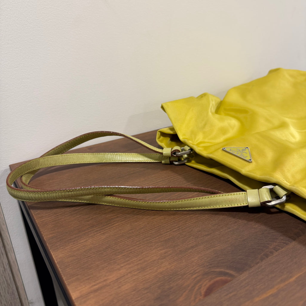 2000s Prada Giallo Yellow Nylon Bag