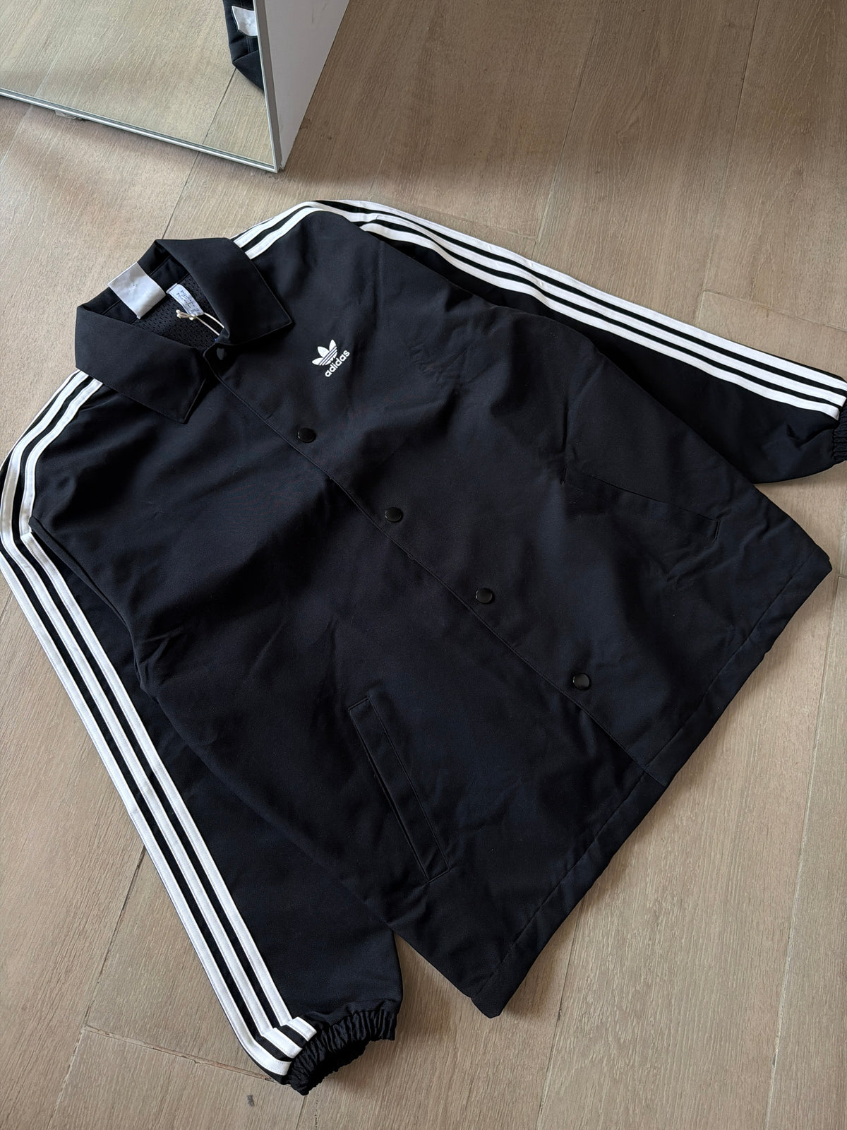 adidas Originals Coach Mesh Casual Jacket Black (L)