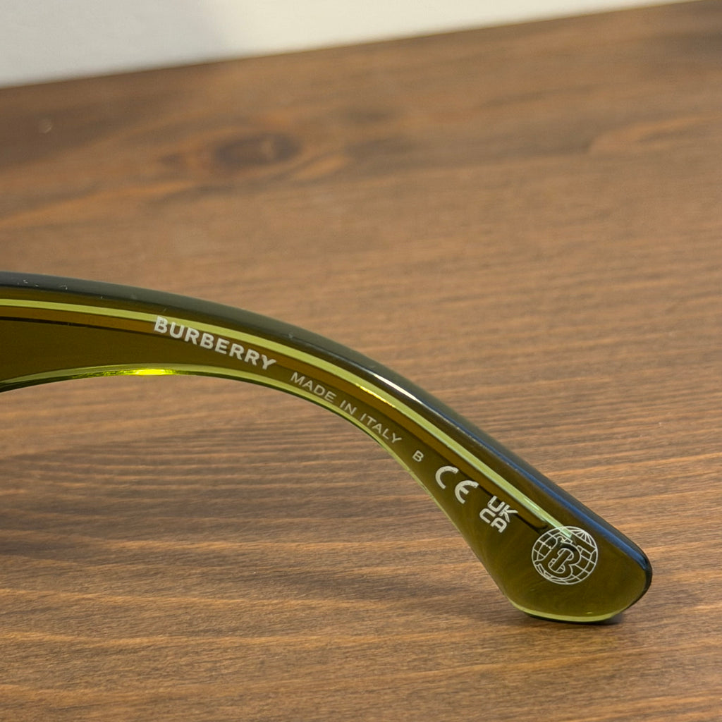 Burberry Visor Metal Arm Sunglasses Jade