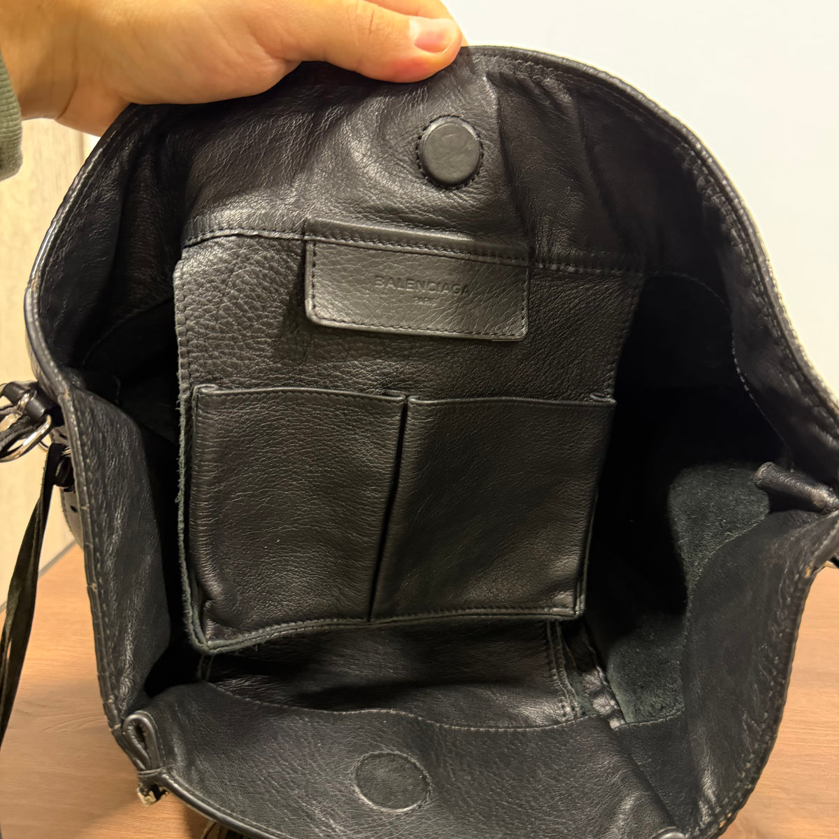 Balenciaga “Papier” Drop Leather Bag