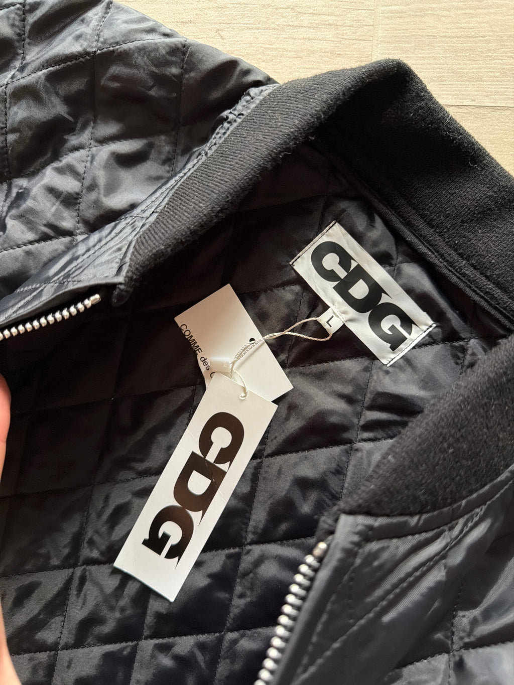Comme Des Garçons CDG AH/84-85 Staff Quilted Bomber Jacket (M)