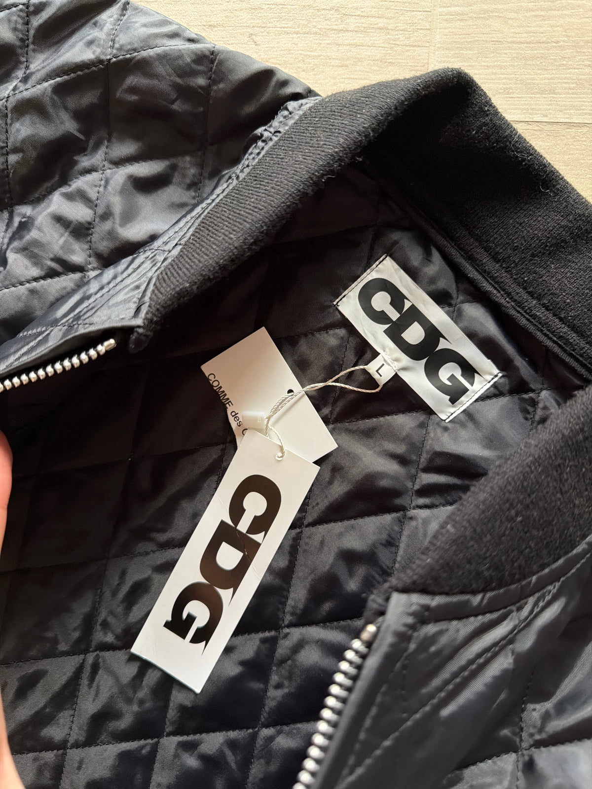Comme Des Garçons CDG AH/84-85 Staff Quilted Bomber Jacket (M)