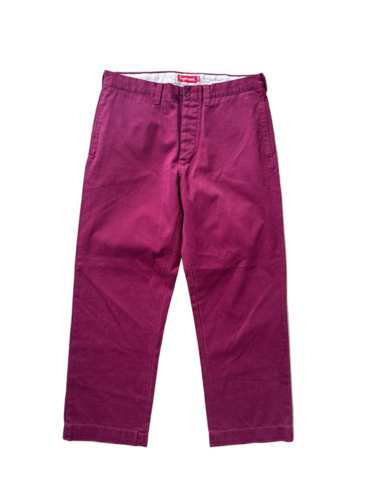 Supreme Crown Chino Pant Dark Cranberry