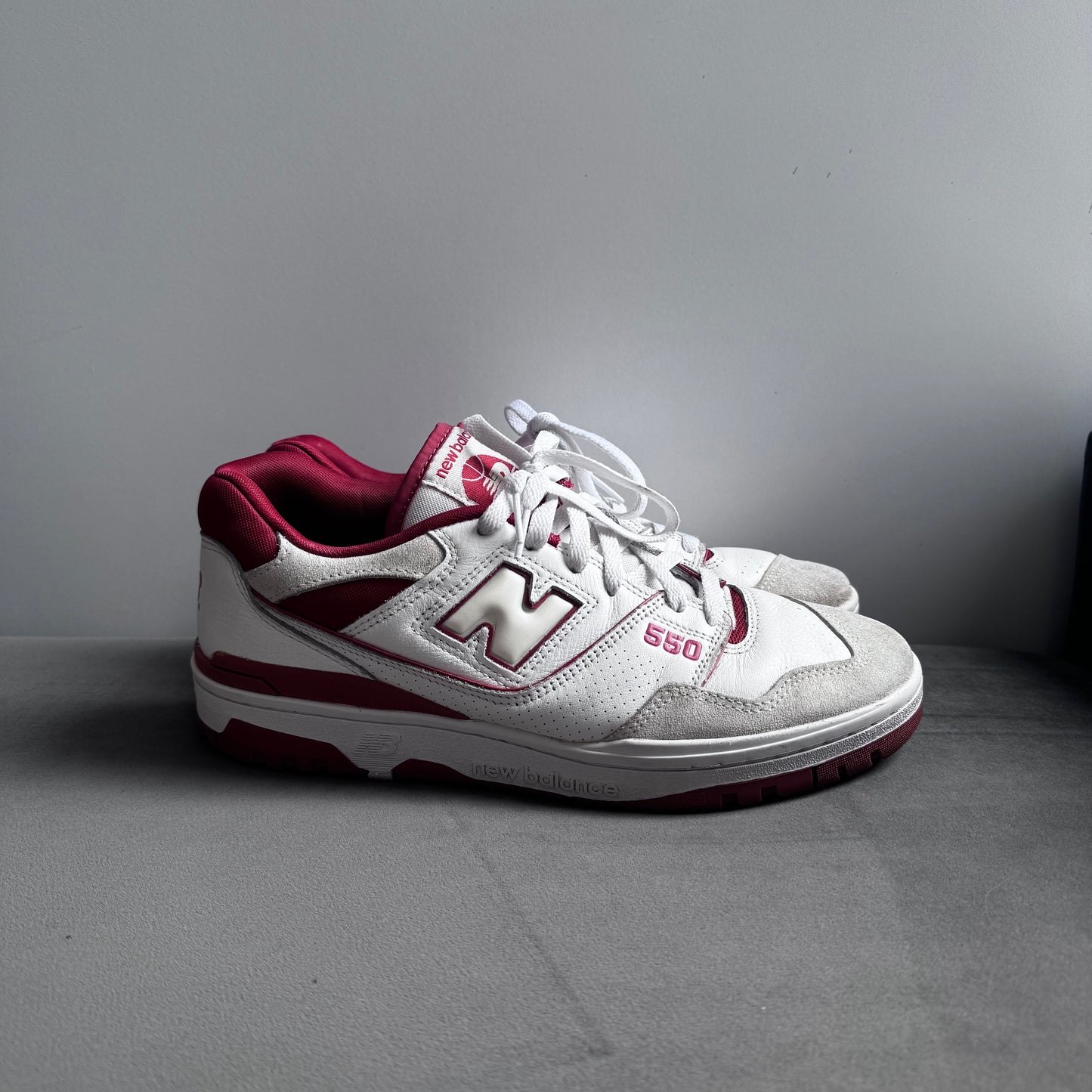 New Balance 550 Sea Salt Burgundy