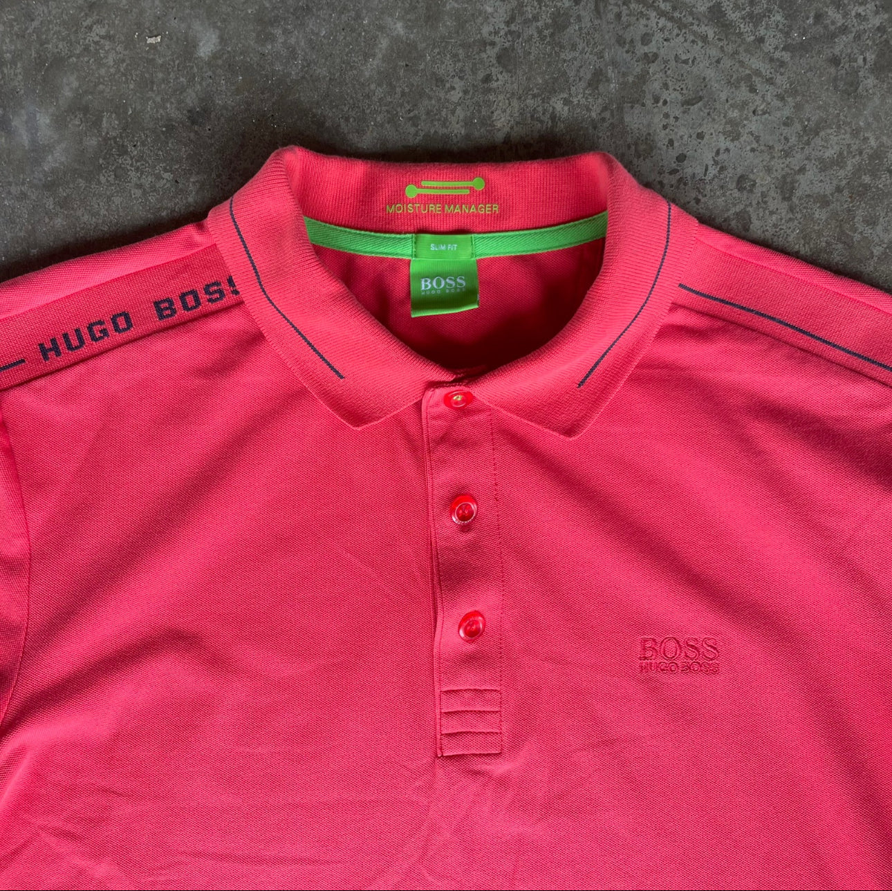 Hugo Boss Pink Polo Shirt
