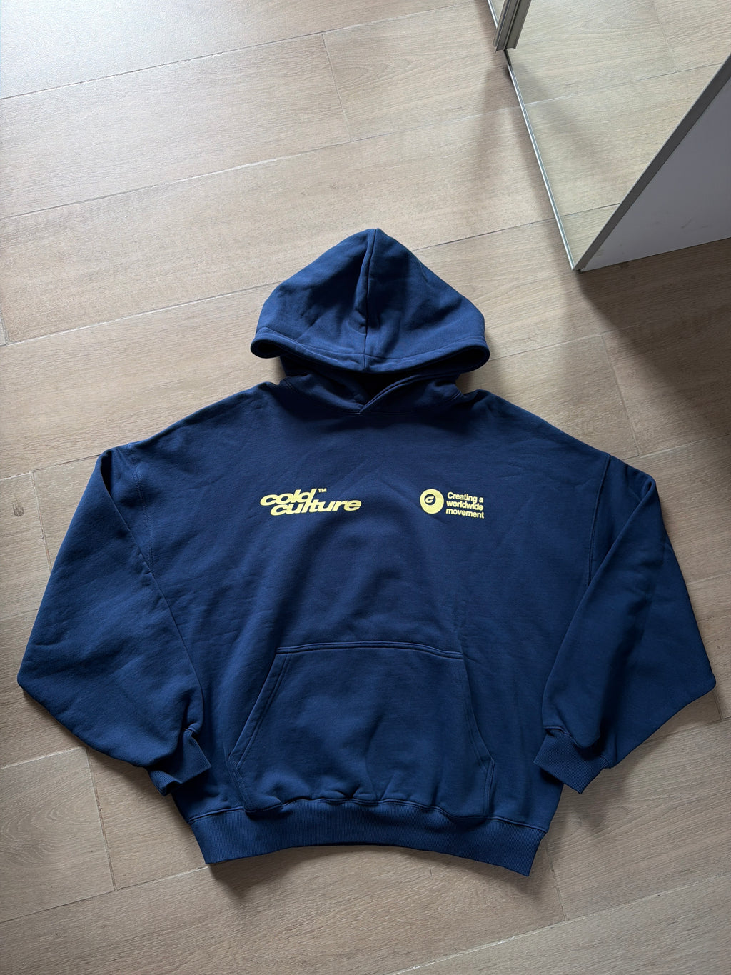 Cold Culture Playing Horse Hoodie Nautical Blue (L)