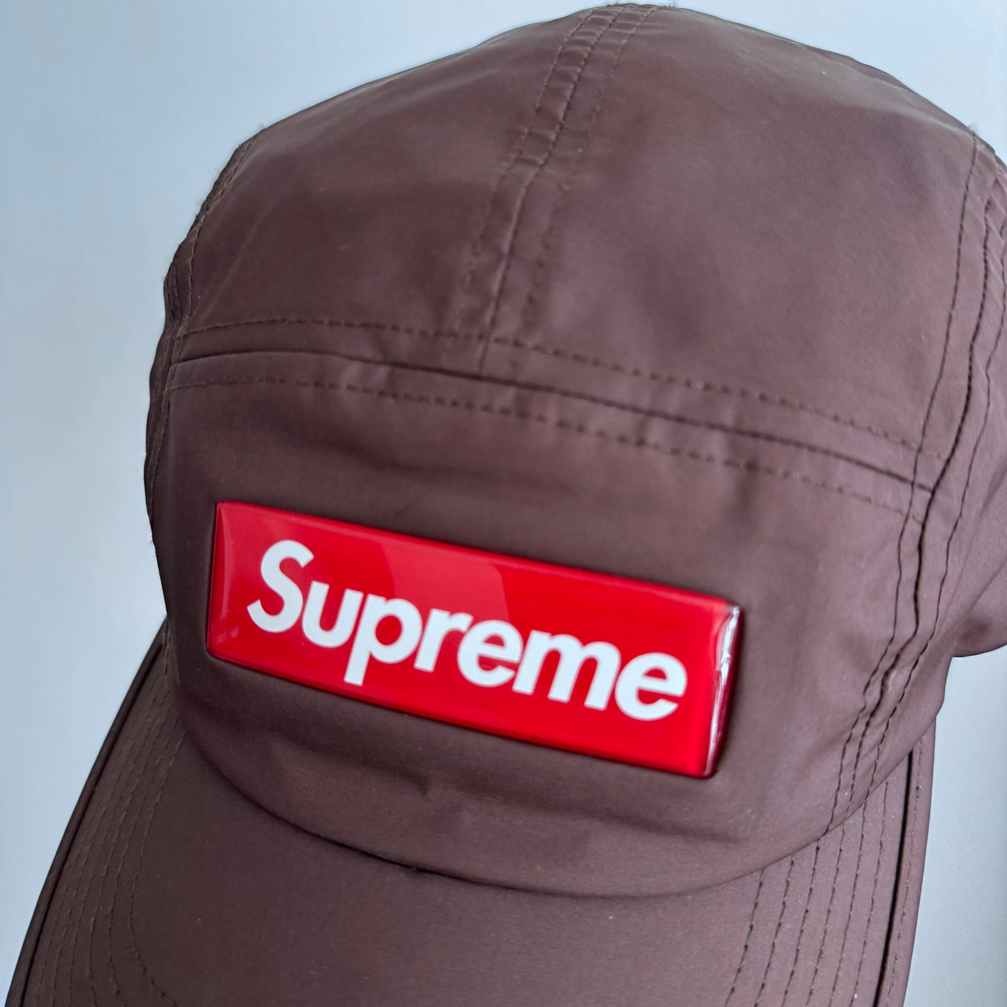 Supreme Inset Gel Brown Camp Cap