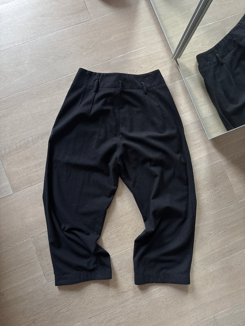 Y-3 Yohji Yamamoto Dress Wool Pants Black