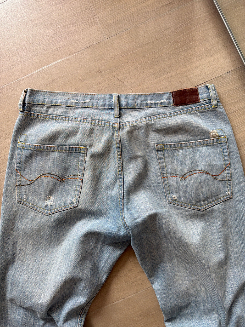 1990s Redsnap Denim Trashed Jeans