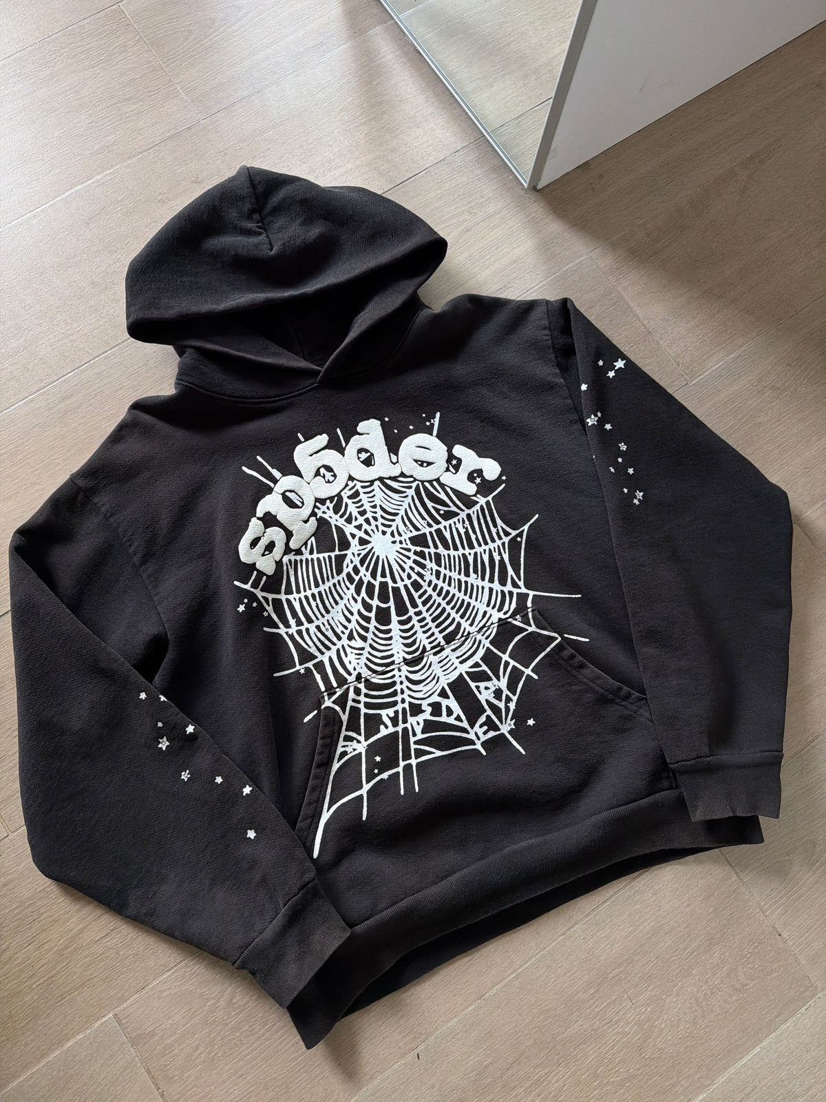 Sp5der OG Web Hoodie Black (L)