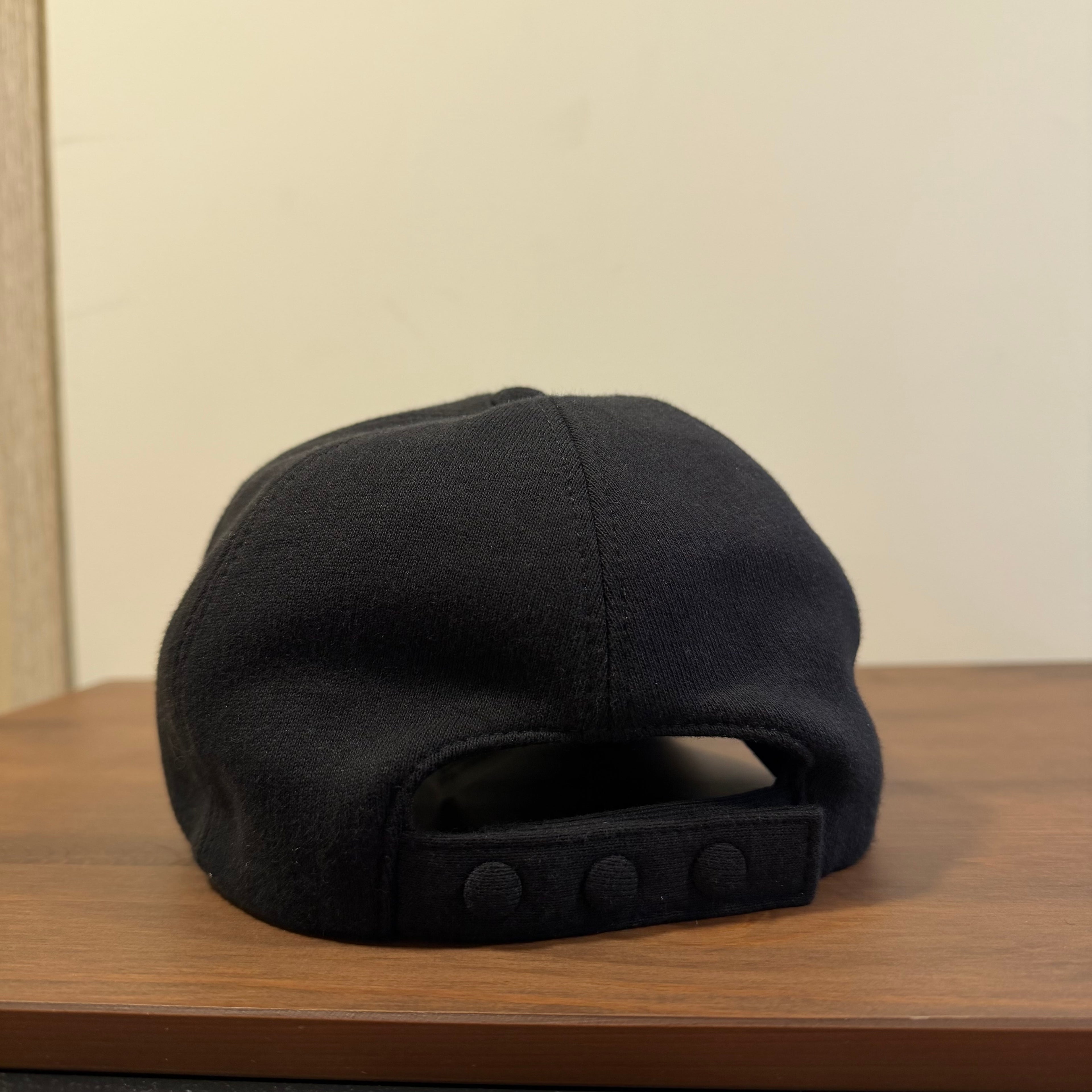 Burberry Monogram Motif Jersey Cotton Baseball Cap Black