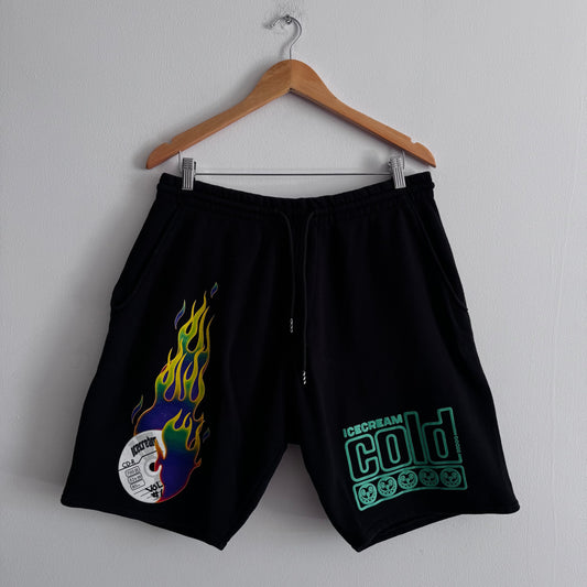 ICECREAM Graphic Shorts Black
