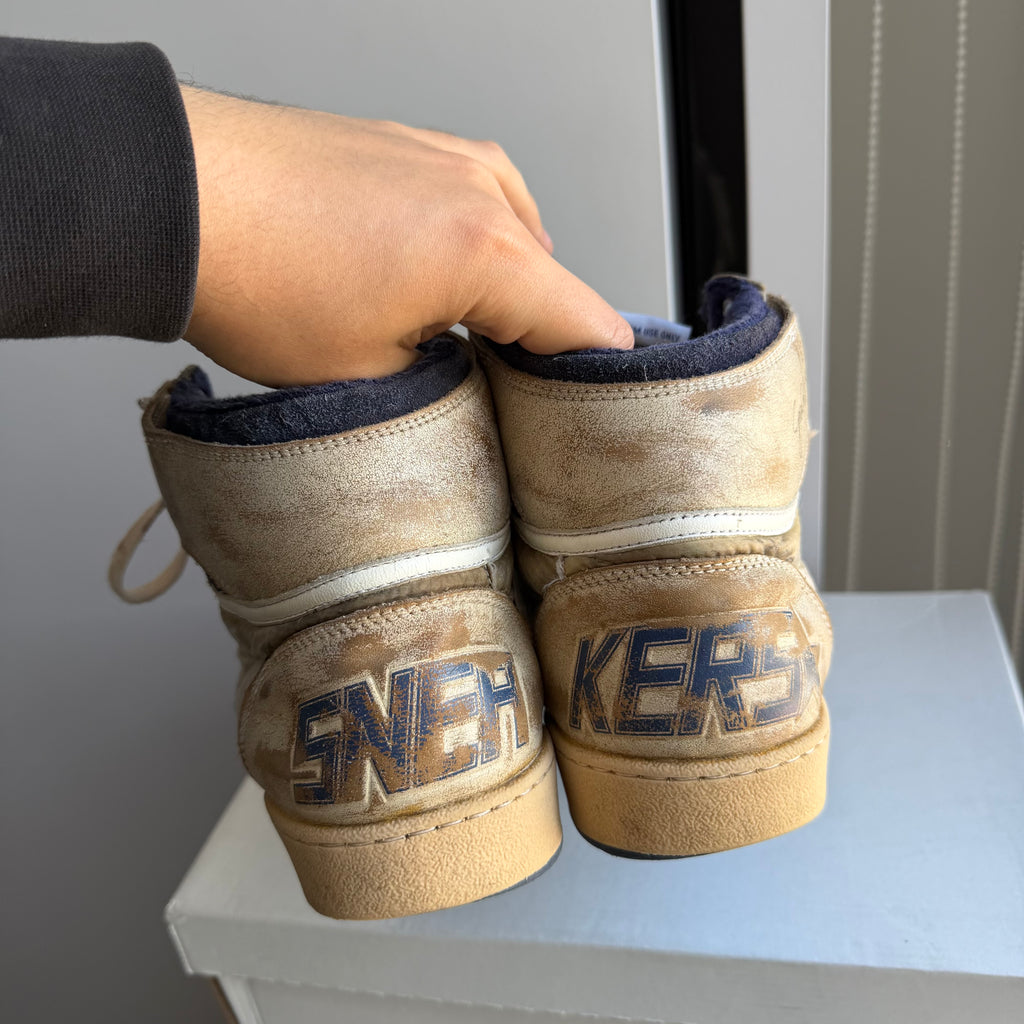 Golden Goose Sky-Star Sneakers White/Dark Blue
